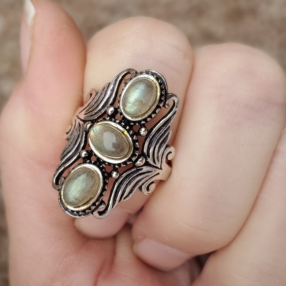 New Labradorite 925 Silver Ring. - Picture 14 of 16